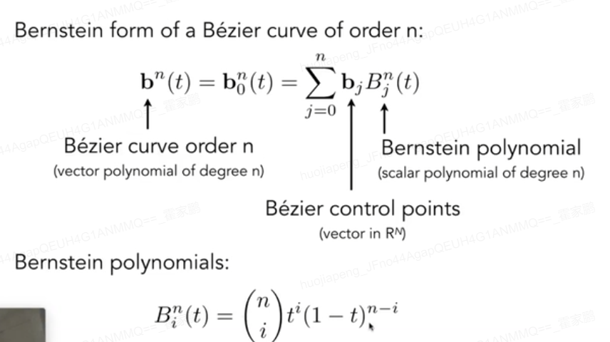 Bezier Curve表示
